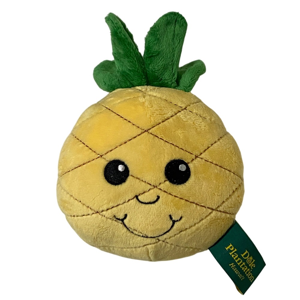 Dole Plantation Hawaii Pineapple Plush Canned Critters Yellow Souvenir Toy 6"